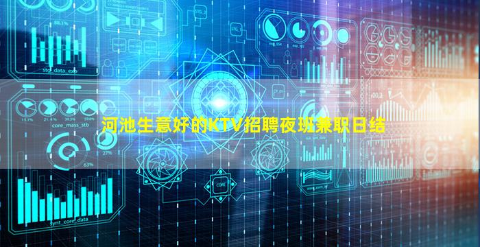 河池生意好的KTV招聘夜班兼职日结